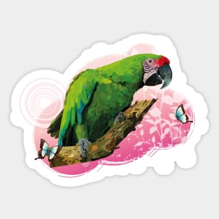 Ambiguous Macaw Sticker